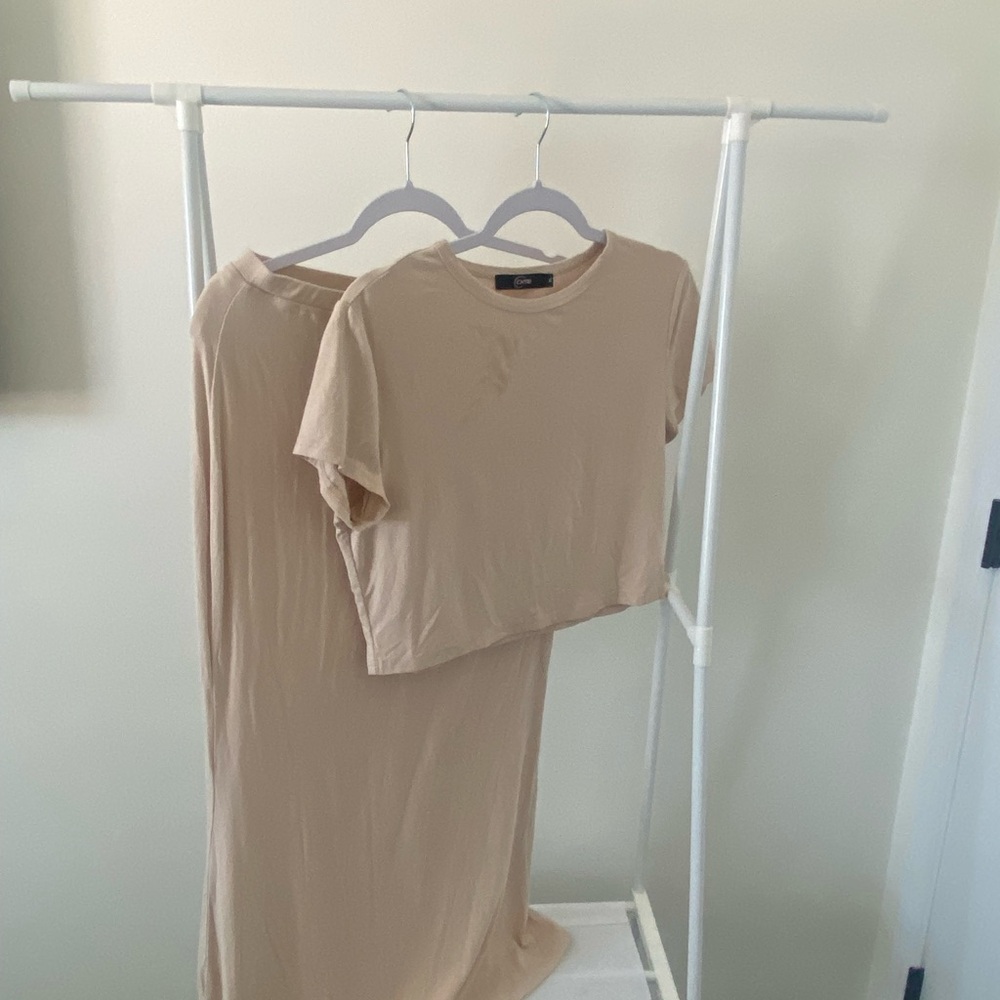 Beige Two-Piece Set